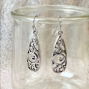NEW “Open Scroll Tear Drop Earrings”